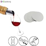 Cantidad: 1 unidad. Casavidas - Juego de 10 botellas, lámina de aluminio, vino, vino, wisky, licor, verdura, cerveza, vertedor, boquilla, herramienta de barra de fiesta
