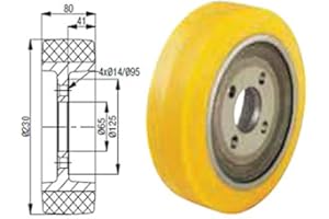 GSL Antriebsrad für Jungheinrich Elektrohubwagen, Rad, Rolle für Stapler, Hubwagen