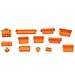 Produktbild 13pcs orange Silikon Anti Staub Stecker Abdeckung Stopper für Laptop Notebook