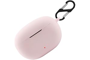 BIIULHCI Silikonowe etui do Beats Studio Buds+, odporne na uderzenia etui ochronne i skóra, etui ochronne do Beats Studio Buds Plus z breloczkiem (różowe)