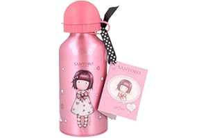 ILS I LOVE SHOPPING Borraccia Scuola Bottiglia Sport in Alluminio per Bambini 400ml con beccuccio retraibile (Gorjuss Santoro)