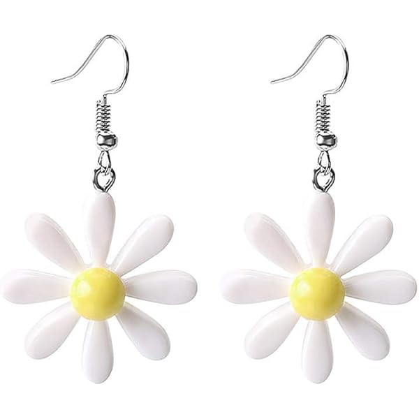 Boucles D'oreilles Pendantes Abeille & Marguerite - Alliage Strass, Design Floral, Cadeau Tendance Pour Femme/fille