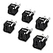 Produktbild VGUARD [6 Stücke] Universal Reiseadapter Netzstecker Adapter Reise Konverter US UK zu EU (DE) Anschluss Reisestecker Travel Plug Adapter Plug Universal auf DE 3 pin zu 2 pin - Schwarz