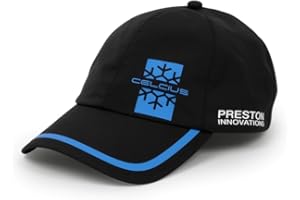 Preston Innovations Celcius Cap | Match Fishing Insulated Cap | for Bright Cold Days on The Bank | Fleece Lined | Peak for Sun Protection | Code P0200678 Black