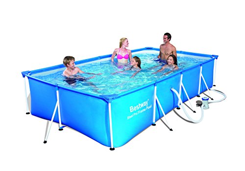 Bestway 56082 Frame Pool "Steel Pro" Set mit Filterpumpe 400 x 211 x 81cm