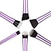 USpicy Make Up Brushes 6-Piece Professional Cosmetics Makeup Brush Set with Gift Box Makeup Kits (Purple)