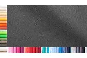 1buy3 Bündchenstoff XXL als Meterware|doppelt: 75cm breit|einfach: 150cm breit|Farbe: 48 Eisengrau|0,5m lang|96% Baumwolle, 4% Elasthan|Jersey Grundpreis pro qm: € 11,99