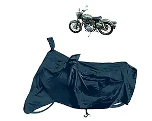 VVM Royal Enfield Bullet 350 BS6, Water Resistant, UV Protection and Dustproof Full Bike Body Cover (Green Multicolor)