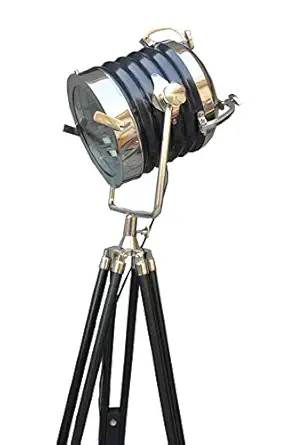 Retro Marine Floor Lamp Nautical Studio Light Tripod Floor Lamps Search Light