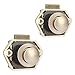 Produktbild YOOKII 2 x Push Lock 20mm Möbelschlosser Schloss Möbelgriff Camping Caravan Boot für fast alle Türblattstärke von 15mm bis 27mm