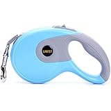 [Gesponsert]ubest Hundeleine Classic Retractable Roll-Leine, 5m Gurt für Hunde, bis max. 40 kg (Blau, L)