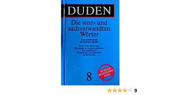 Duden Die Sinn Und Sachverwandten Worter Amazon De Wolfgang Muller Bucher