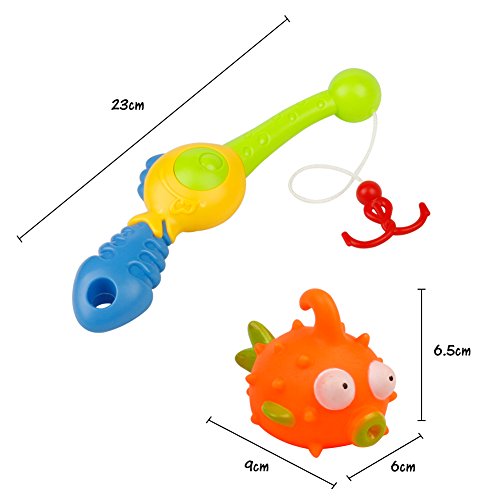 Jouet-de-Bain-Jeu-de-Pche-Poisson-et-Canne--Pche-pour-Enfant-Fill-Garcon-6-pices
