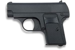 Golden Eagle Pistola Airsoft Aire Suave Mini Metal Negra Potencia 0,46 Julios 223 fps Airsoft Replica Paintball Caza Supervivencia tactico Senderismo Camping Outdoor 35500 + Portabotellas de regalo