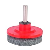 Fdit Tondeuse Tondeuse À Lame Affûteuse Tête De Meulage Pierre À Aiguiser Industrielle Aiguiseur Électrique pour Perceuse Électrique Perceuse À Main Lame Aiguiseur Outils De Jardin(2#)