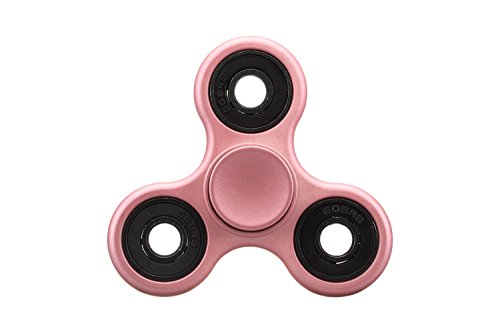 And Tri Hand Fidget Spinner High Speed Bearing Relieve Stress, Anxiety, Autism, ADD, ADHD Adults and Children Spinner Fidget Toy (02# Rose Gold)
