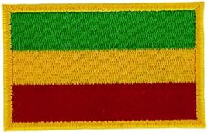 Ethiopia Flag Iron-On Embroidered Biker Patch for Backpacks