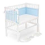 FabiMax Beistellbett BOXSPRING weiß, inkl. Matratze und...