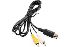 RUITROLIKER 5,9ft AV RCA Audio Video kabel Kompatibel für Master system Genesis 1