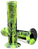Duo Brand Van Homan Handlebar Grips - Black/Neon Lime Yellow