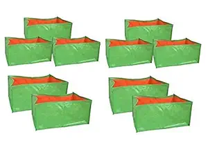 Dharneesh HDPE Terrace Gardening Rectangular Vegetable Grow Bag 250gsm(18