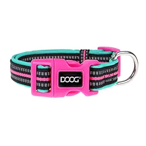 DOOG - Soft and Breathable Neoprene Padded Adjustable Dog Collar Available: XSmall, Small, Medium, and Large Dogs and Puppies for Walking, Running, Water Friendly Pool Lake Beach Swimming