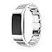 Produktbild peibo SW71 Fashion Edelstahl Armbanduhr Armband Band Gurt für Fitbit Laden 2 Armbanduhr, silber