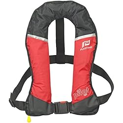 Chaleco Salvavidas Automatico con Arnes Pilot 165N Rojo