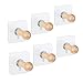 Produktbild SODIAL Natuerliche Holz Kleiderhaken Adhesive Wandhaken Keine Bohrer Hut Haken Lagerung Wall Mounted Coat Hanging Hook fuer Coat Handtuch Hut Key Robe Haken auf Tuer Kleiderschrank Closet-6x