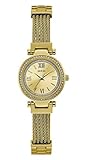 Guess Damen Analog Quarz Uhr mit Edelstahl Armband W1009L2