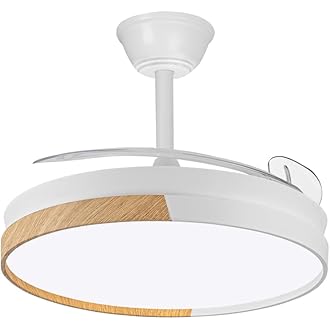 wonderlamp Arpino ventilador de techo blanco madera