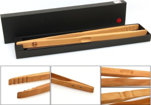 Zetzsche Grillzange aus Buchenholz von 46 cm