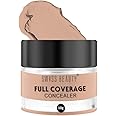 SWISS BEAUTY Full Coverage Matte Cream Concealer For Combination Skin, Face Makeup, Medium Beige, 15Gm, Pack Of 1
