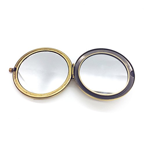 Beauty360 Mini Spiegel Runde Kunst Mädchen Braut Zubehör 8x8cm - 4