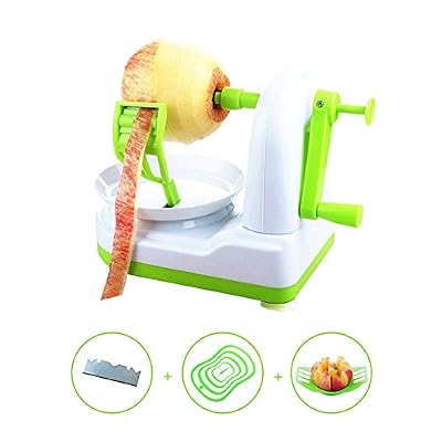 Sotical Veamor Eplucheur de Pomme Manuel Pour Fruits Pomme de Terre Poire Vert