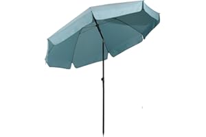Sekey Sonnenschirm| Strandschirm für Balkon Garten & Terrasse | Neigungswinkel und Höhe verstellbar,UV-Schutz bis UPF 50+, knickbar, Sonnenschutz