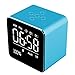 Produktbild Funk-Uhr Wireless Bluetooth-Lautsprecher Mini-Würfel tragbarer Lautsprecher mit LCD-Display Stereo-Subwoofer mit eingebautem Mikrofon für iPhone 6/6S/7 Plus/iPad/iPod MiniBlau