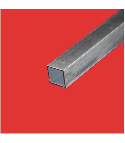 Tube Carré Aluminium 100x100x4mm - Longueur 1000mm EN AW-6063 T6 Pour Construction Et Bricolage