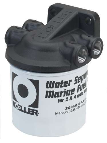 Moeller Water Separating Fuel Filter System (3/8" NPT, Cast Aluminum, Universal/Mercury/Yamaha)