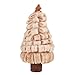 Produktbild BESTOYARD Desktop Weihnachtsbaum Wollfilz mit Glöckchen Glocken Weihnachtsdekoration (Beige)