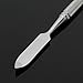 LuckyFine Pro Stainless Steel Cosmetic Makeup Palette Spatula Cream Foundation Mixing Tool Brush Palette Silver