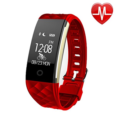 EooCoo Smart Armband, Herzfrequenz und Fitness WristBand, Fitness Fitness Tracker / Pedometer / Kalorienzähler / Watch für IOS und Android (EC02)