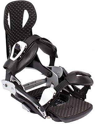 beyondsnow Fixation de Snowboard pour Homme et Femme Noir/argenté Taille 38-41
