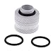 Produktbild IPOTCH 14/10mm Compression Fitting G1/4 Hartrohrfitting Klemmringverschraubung für Computer Wasserkühlung - Weiß