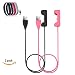 Produktbild iFeeker F-Flex2CRG15fw-478 USB-Kabel, 15cm (0.49ft), Black + Rose Red, Stück: 1
