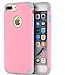 Price comparison product image iPhone 7 Plus Case,CaseHQ Extreme Heavy Duty Protective soft rubber TPU PC Bumper Case Anti-Scratch Shockproof Rugged Protection Cover for apple iPhone 7 Plus phone pink/gray