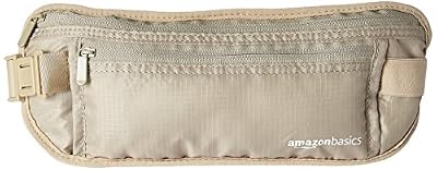 AmazonBasics Sacoche Ceinture de Voyage avec Sécurité contre Signaux RFID, Kaki