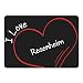 Produktbild Mousepad Modern I Love Rosenheim schwarz