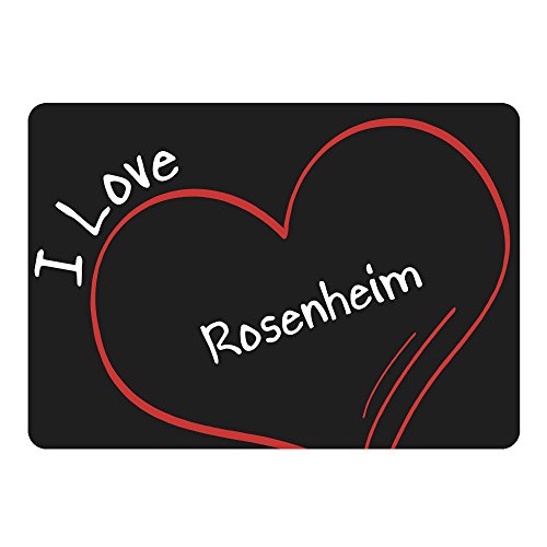 Preisvergleich Produktbild Mousepad Modern I Love Rosenheim schwarz