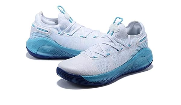 curry 6 blue white